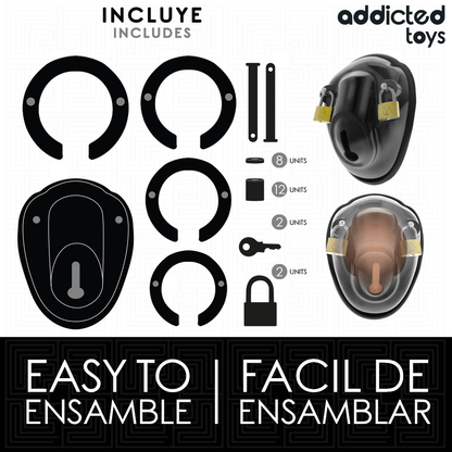 Addicted Toys - Schlüsselloser Peniskäfig BDSM