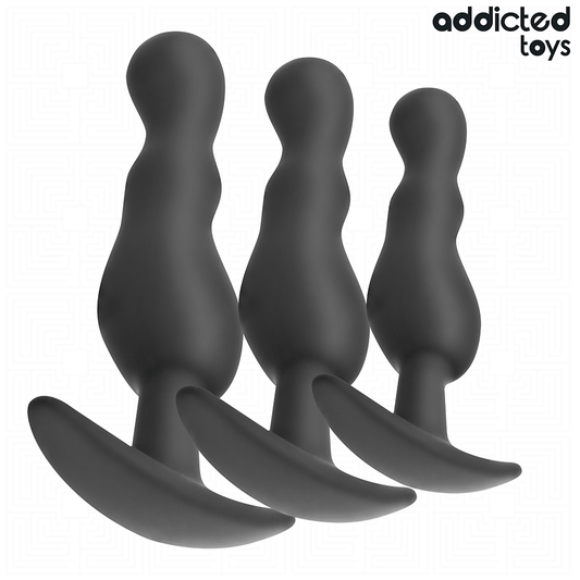 Addicted Toys - Kurviger Analplug aus Silikon Set