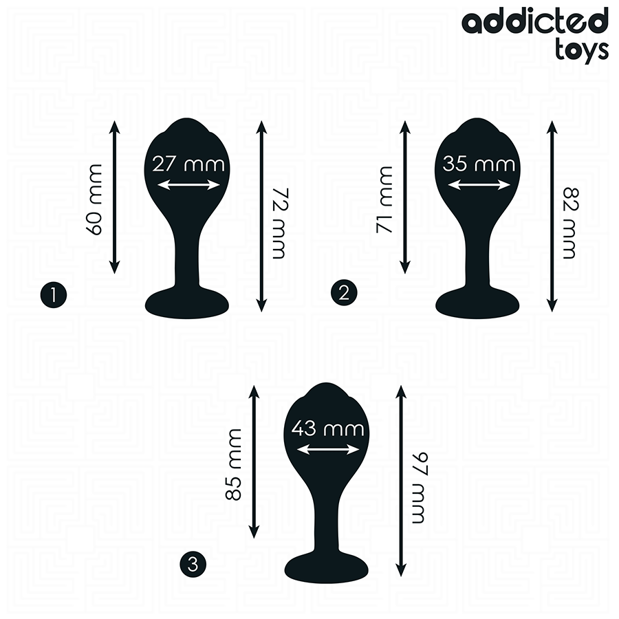Addicted Toys -  Analplug mit Juwel Set