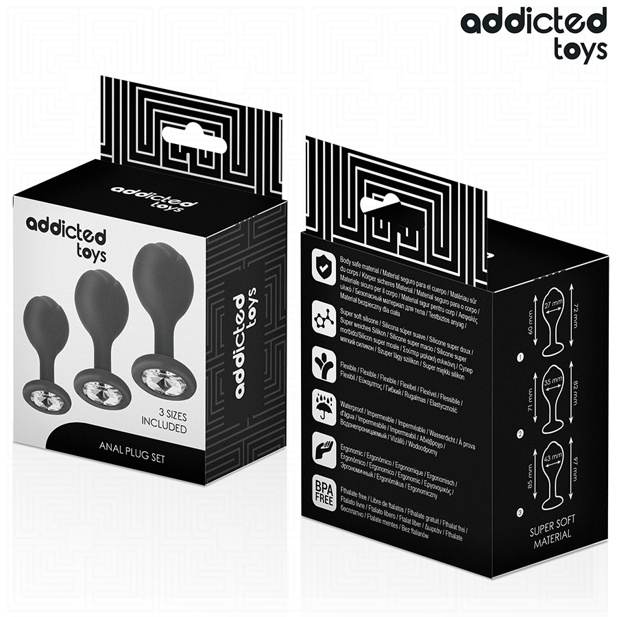 Addicted Toys -  Analplug mit Juwel Set