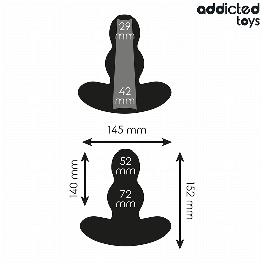 Addicted Toys - Hohler Analplug aus Silikon XXL