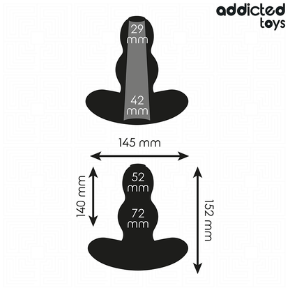 Addicted Toys - Hohler Analplug aus Silikon XXL