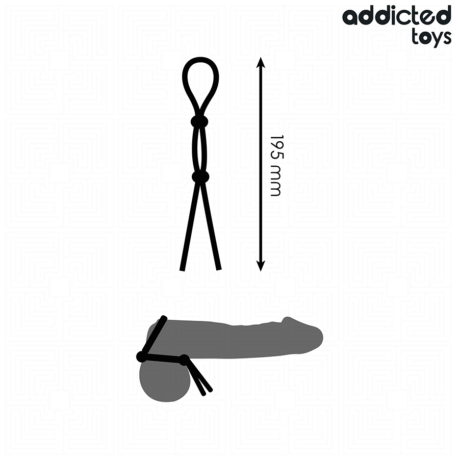 Addicted Toys - Penisseil Silikon Doppelschleife
