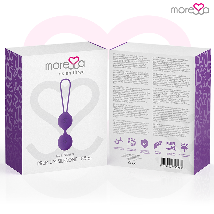 Moressa - Osian 3 - Premium Silikon Liebeskugeln