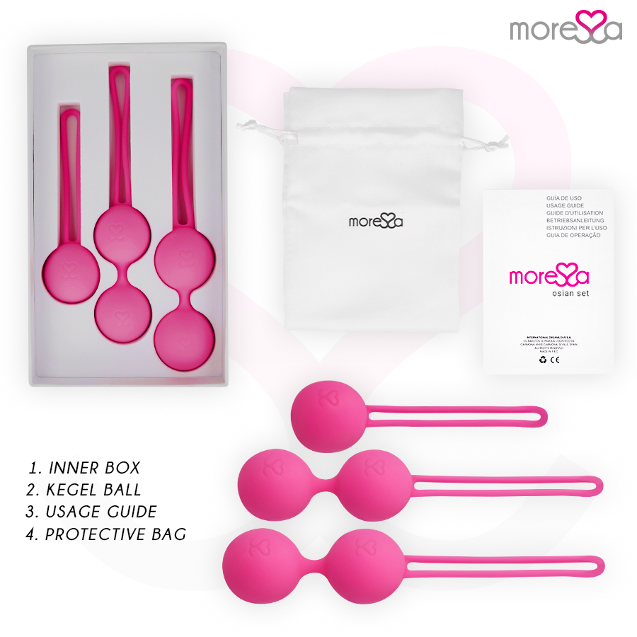 Moressa - Osian Set - Premium Silikon Liebeskugeln