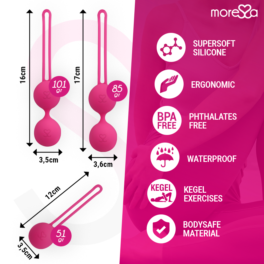 Moressa - Osian Set - Premium Silikon Liebeskugeln