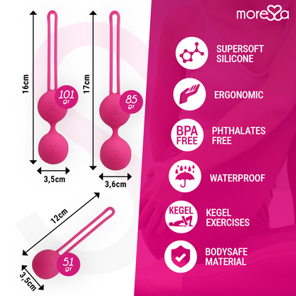 Moressa - Osian Set - Premium Silikon Liebeskugeln
