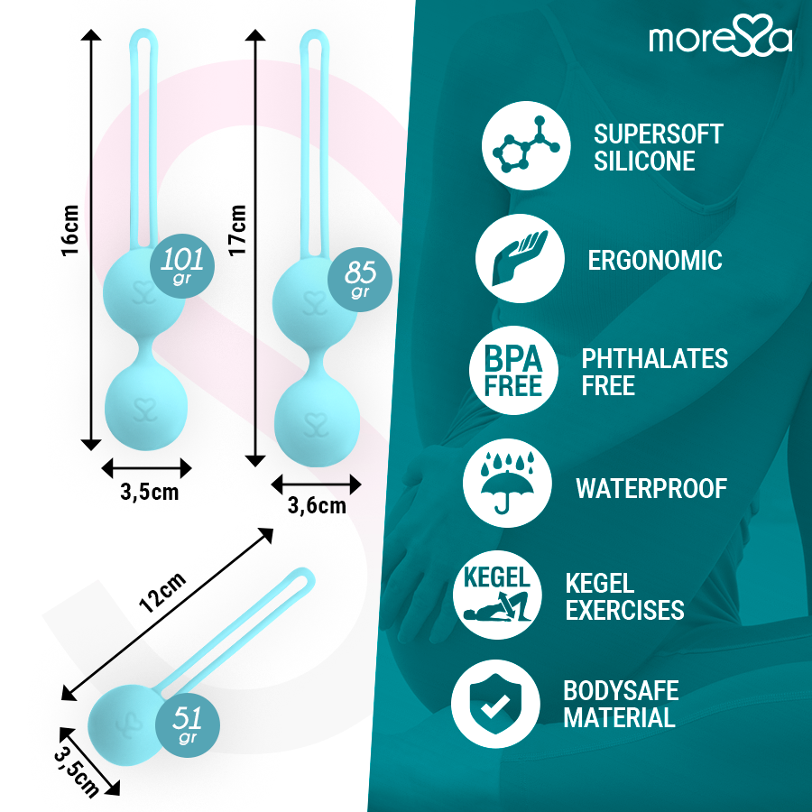 Moressa - Osian Set - Premium Silikon Liebeskugeln