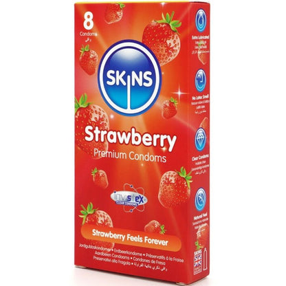 Skins - Erdbeere Premium-Kondome