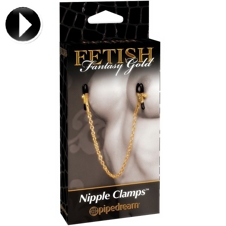 Fetish Fantasy - Goldene Edel-Nippelklemmen