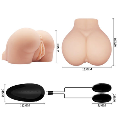 Crazy Bull - Realistische Vagina und Anus mit Vibrationsposition