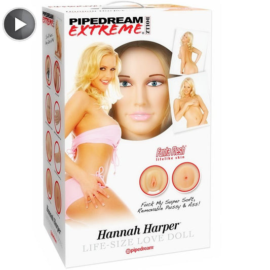 Pipedream - Hannah Harper - Liebespuppe mit 3D-Gesicht