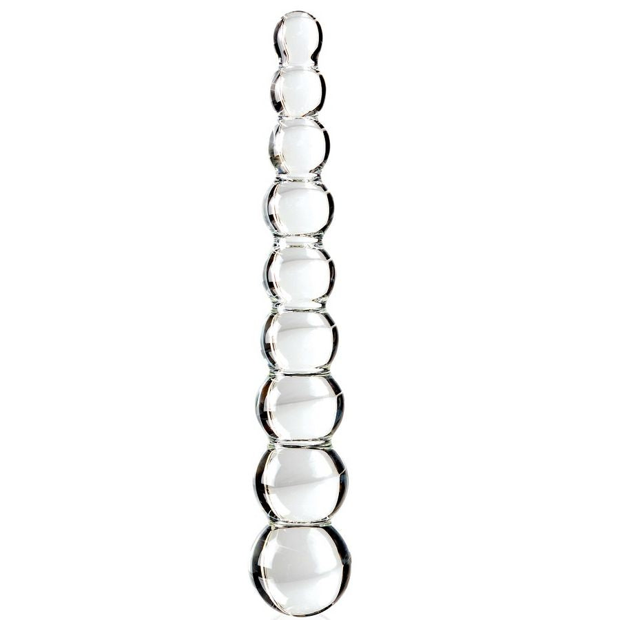 Icicles - Handgefertigter Glasdildo mit Kugeldesign