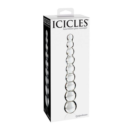 Icicles - Handgefertigter Glasdildo mit Kugeldesign