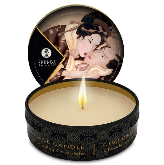 Shunga Erotic Art - Mini Caress by Candelight - Schokolade-Massagekerze