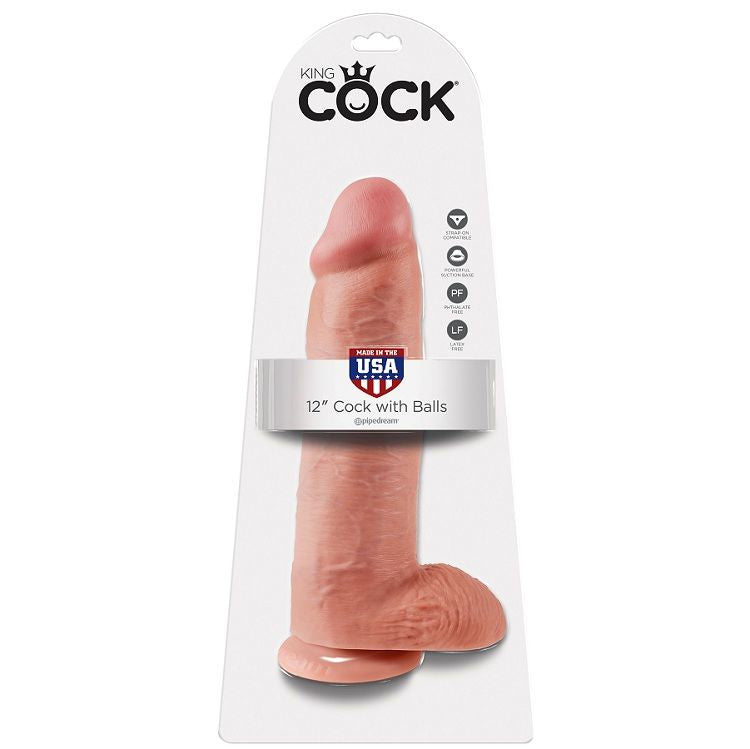 King Cock - Dildo mit Hoden und Saugfuß