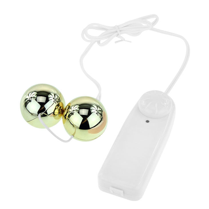 Baile - Goldener Vibrator mit chinesischen Kugeln