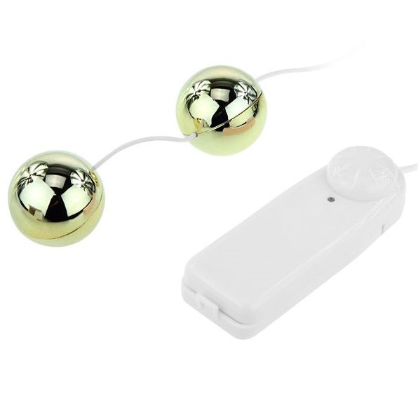 Baile - Goldener Vibrator mit chinesischen Kugeln