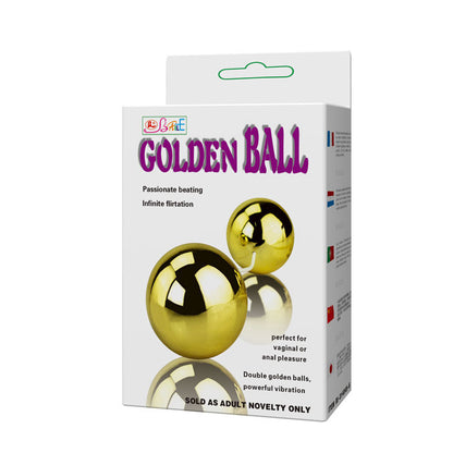 Baile - Goldener Vibrator mit chinesischen Kugeln