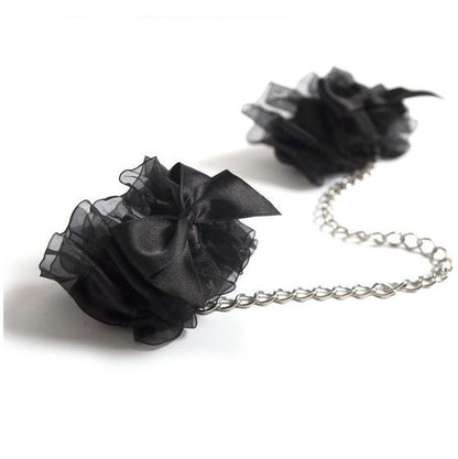 Bijoux - Elegante Handschellen aus Satin & Organza
