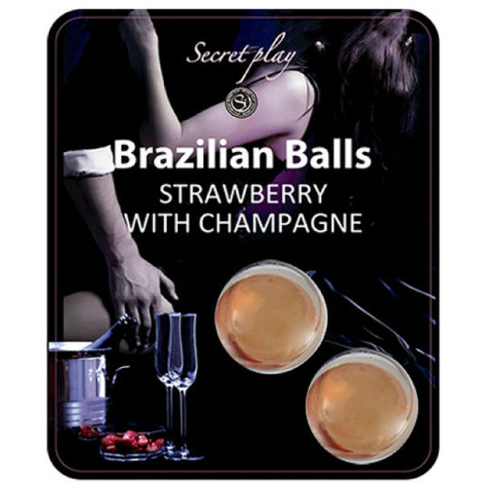 Secretplay - Brasilianische Kugeln Erdbeere & Champagner