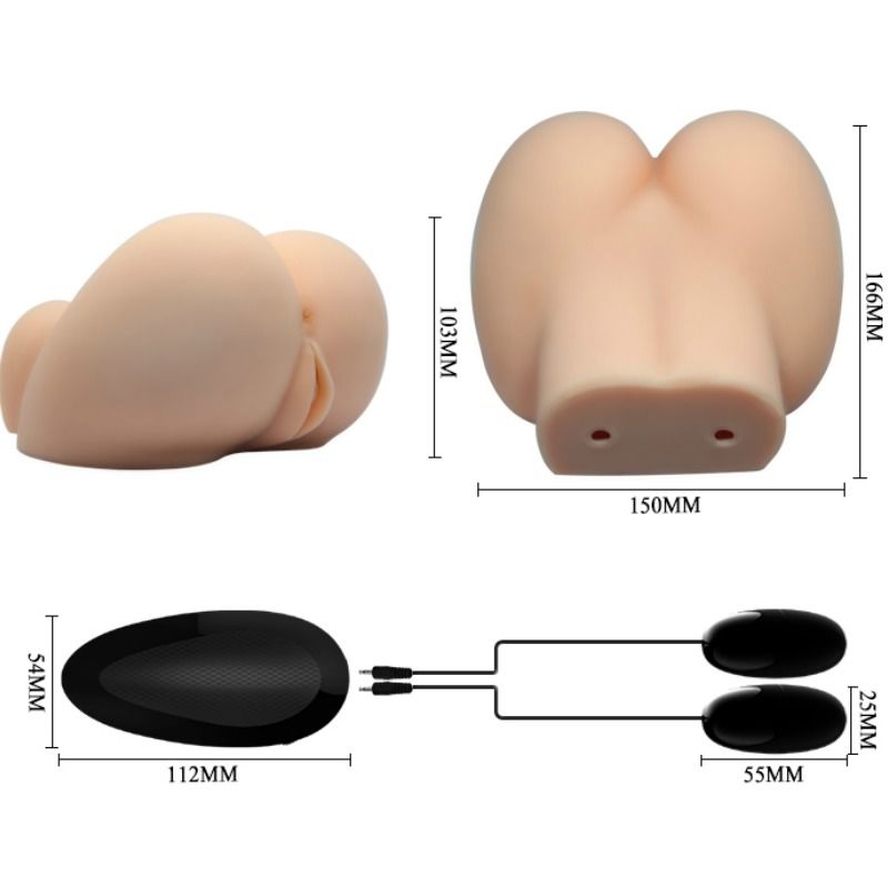 Crazy Bull - Realistische Vagina und Anus mit Vibration