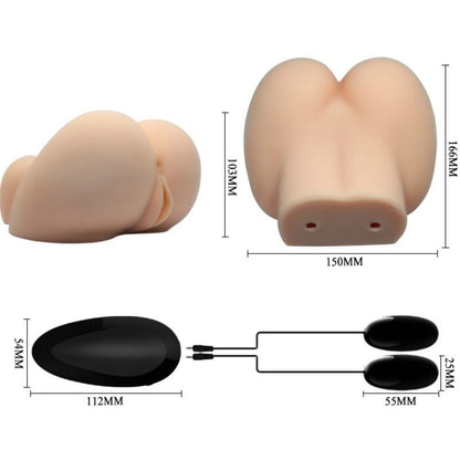 Crazy Bull - Realistische Vagina und Anus mit Vibration