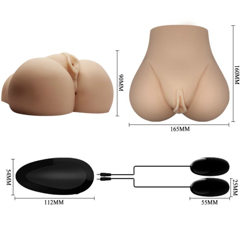 Crazy Bull - Realistische Vagina und Anus mit Vibrationsposition