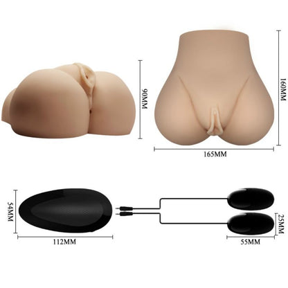 Crazy Bull - Realistische Vagina und Anus mit Vibrationsposition