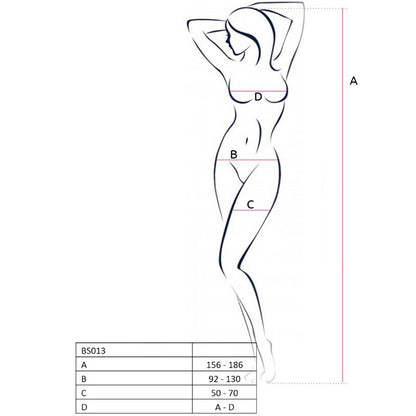Passion - Netz-Body - Erotischer Einteiler mit Öffnung