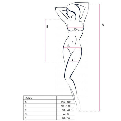 Passion - Netz-Body als kurzes Kleid mit Ärmeln