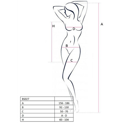 Passion - Netz-Body als kurzes Kleid mit Ärmeln