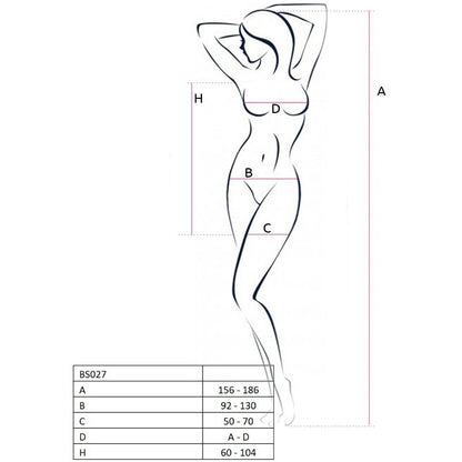 Passion - Netz-Body als kurzes Kleid mit Ärmeln