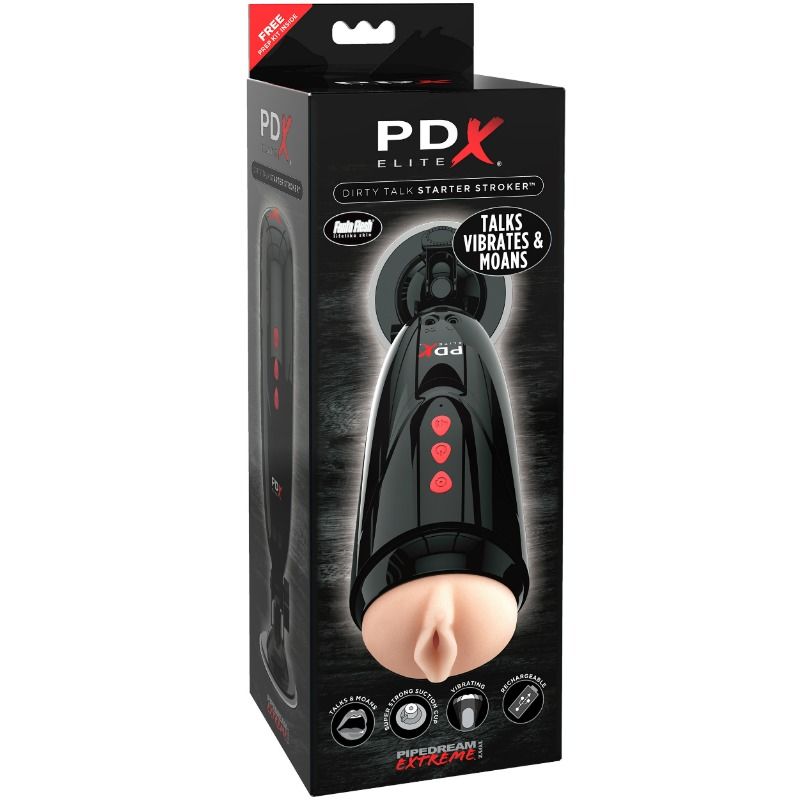 PDX - Moaning Stroker - Vibrationsmasturbator mit Sound