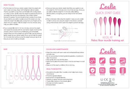 Leslie - Vaginaltrainer für Beckenbodenmuskeln