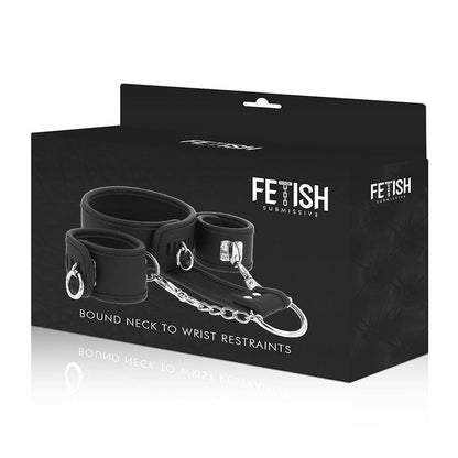 Fetish Submissive - Halskette und Handschellen aus veganem Leder