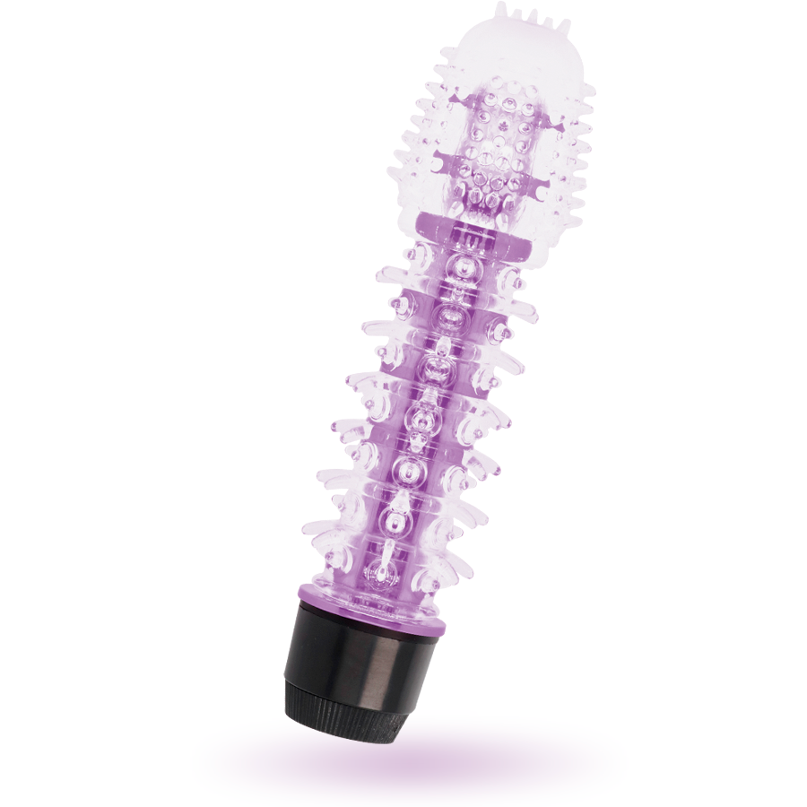 GLOSSY - Jelly Vibrator mit Noppenstruktur