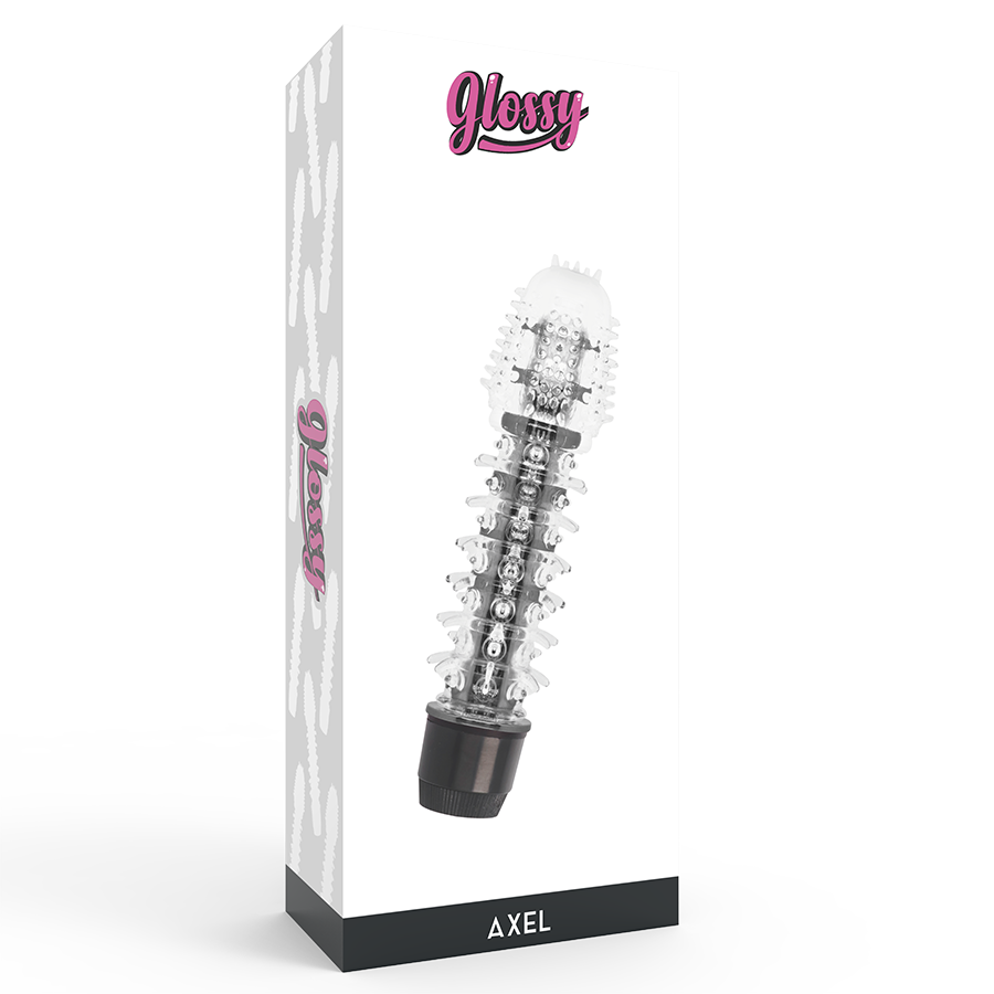GLOSSY - Jelly Vibrator mit Noppenstruktur