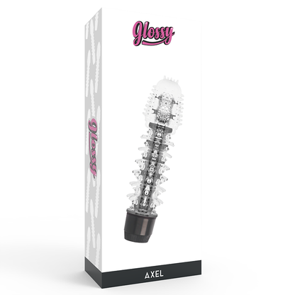 GLOSSY - Jelly Vibrator mit Noppenstruktur