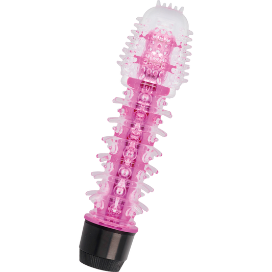 GLOSSY - Jelly Vibrator mit Noppenstruktur