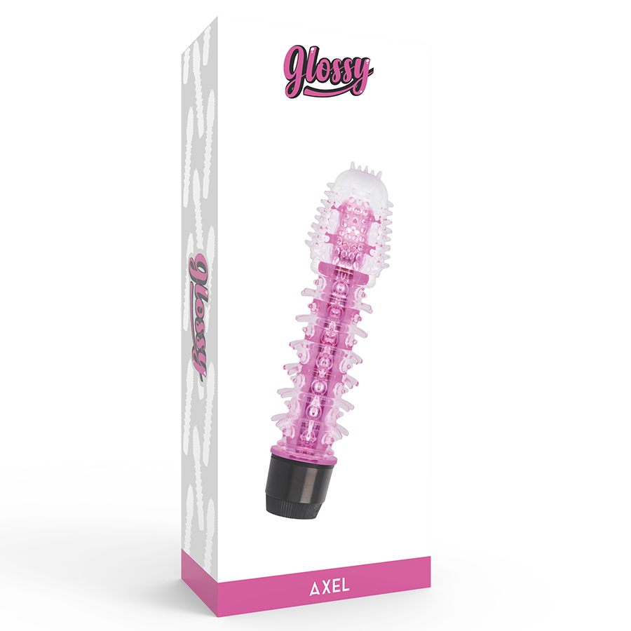 GLOSSY - Jelly Vibrator mit Noppenstruktur