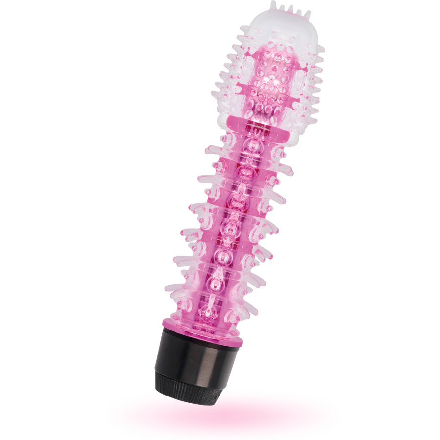 GLOSSY - Jelly Vibrator mit Noppenstruktur