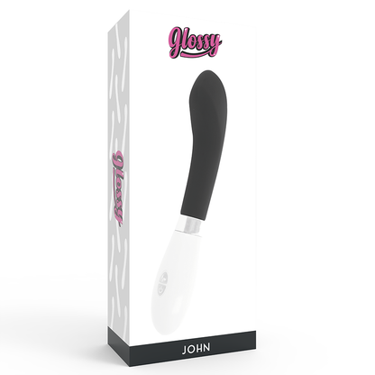 GLOSSY - Silikonvibrator mit geschwungener Form