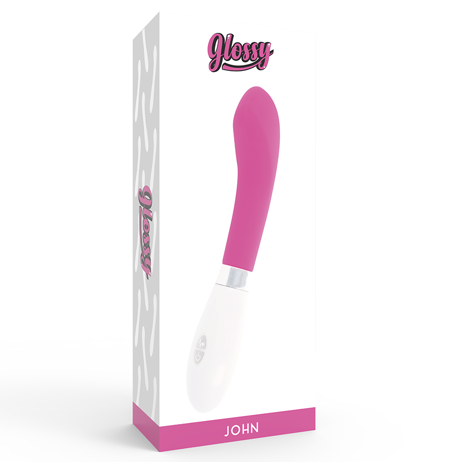 GLOSSY - Silikonvibrator mit geschwungener Form