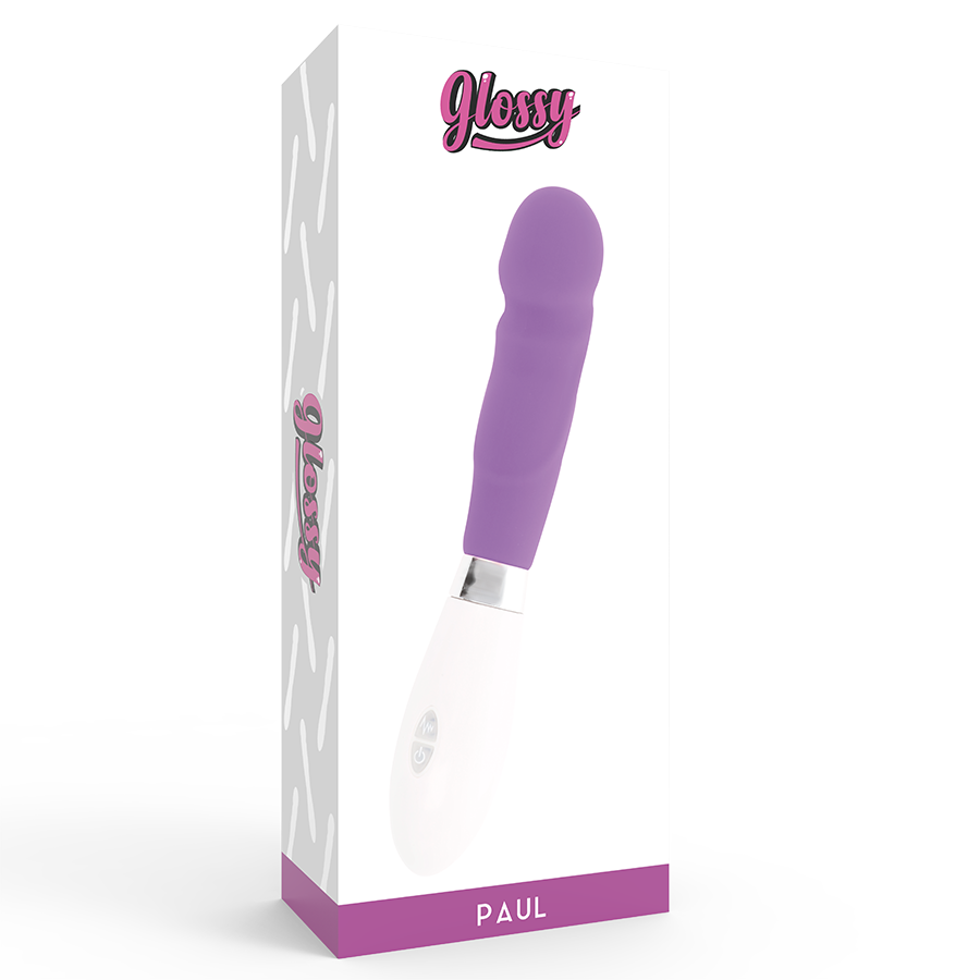 GLOSSY - Silikonvibrator mit abgerundeter Spitze