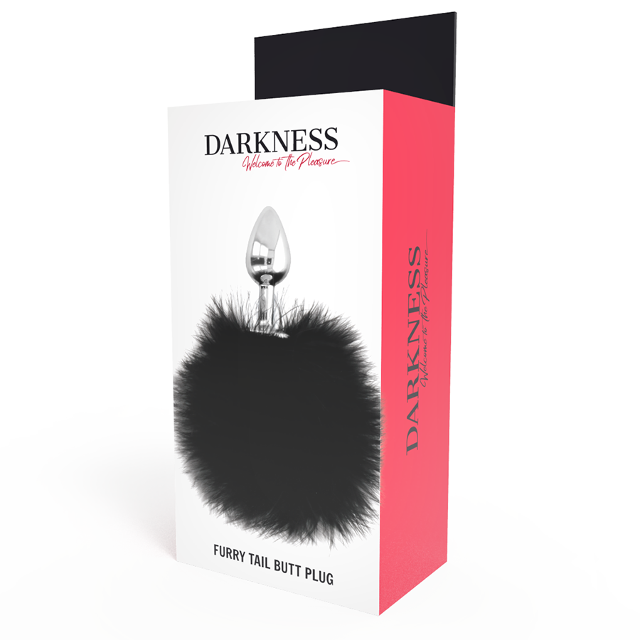 Darkness - Analplug mit Fellschwanz für Stimulation