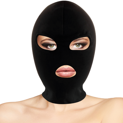 Darkness - Kopfmaske mit Augen und Mundöffnung