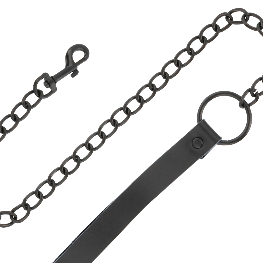 Darkness - BDSM Halsband mit Leine