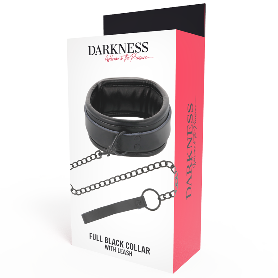 Darkness - BDSM Halsband mit Leine