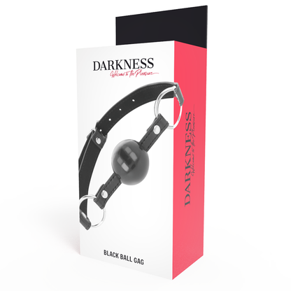Darkness - Mundknebel - Gepolsterter Knebel mit Lederriemen